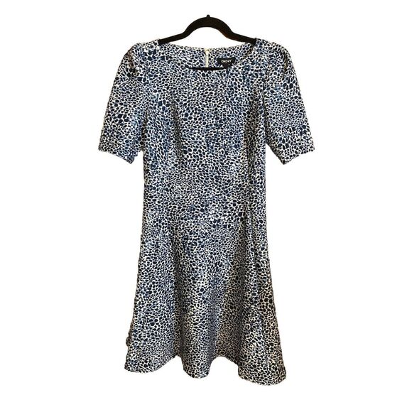 Donna Karan Dresses & Skirts - Donna Karan Women's Multicolor Abstract Puff  Short Sleeve Dress  8